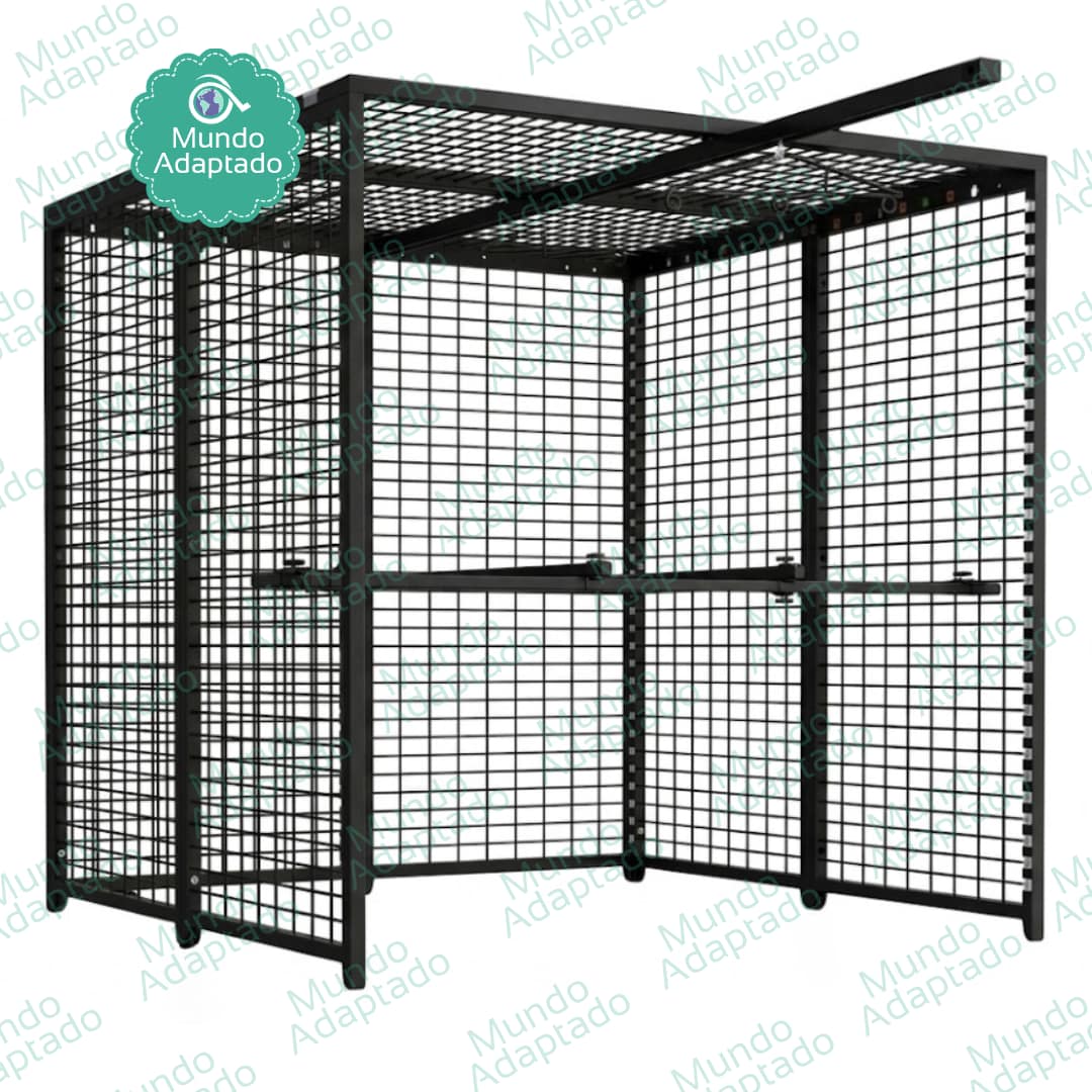 Gaiola de Habilidades 2x2x2m+Trilho de Marcha+Kit de Barras Paralelas - Image 6