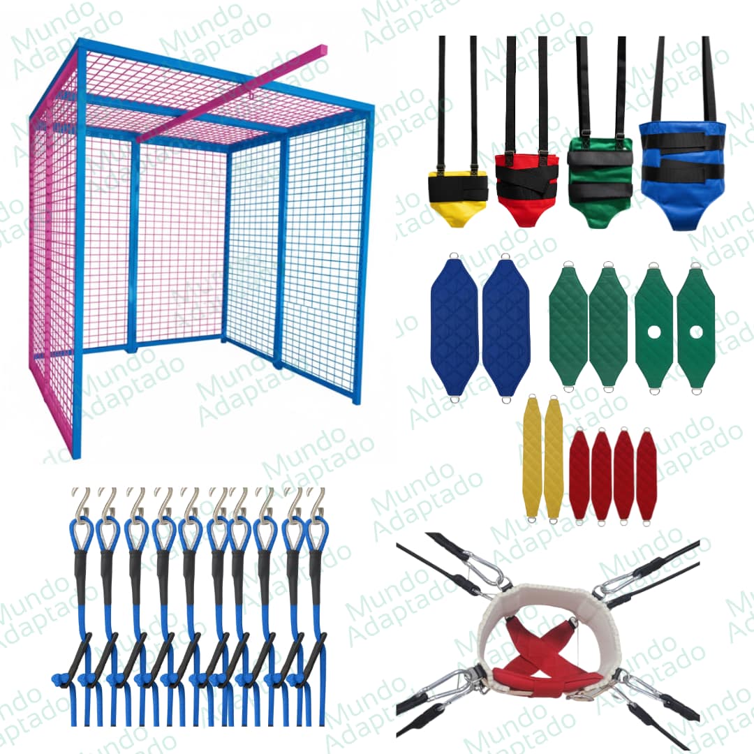 Combo 4-Gaiola 2x2x2m+Trilho+Acessórios